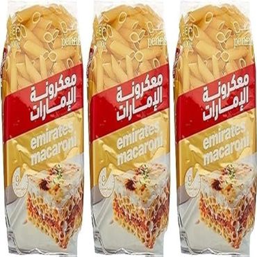 Emirates Macaroni 3 x 400Gm-Penne, 8 Pieces Per Carton